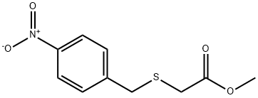 methyl 2-[(4-nitrophenyl)methylsulfanyl]acetate Struktur