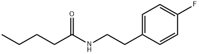 N-[2-(4-fluorophenyl)ethyl]pentanamide Struktur