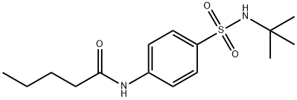 N-[4-(tert-butylsulfamoyl)phenyl]pentanamide Struktur