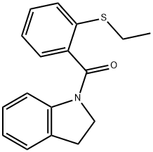 2,3-dihydro-1H-indol-1-yl[2-(ethylsulfanyl)phenyl]methanone Struktur