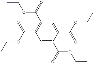 1,2,4,5-Benzenetetracarboxylicacid, 1,2,4,5-tetraethyl ester Struktur