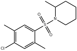 1-[(4-chloro-2,5-dimethylphenyl)sulfonyl]-2-methylpiperidine Struktur