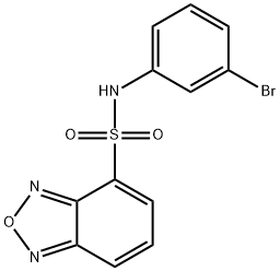 N-(3-bromophenyl)-2,1,3-benzoxadiazole-4-sulfonamide Struktur