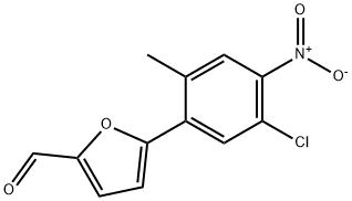 5-(5-Chloro-2-methyl-4-nitro-phenyl)-furan-2-carbaldehyde Struktur