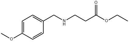 ethyl 3-{[(4-methoxyphenyl)methyl]amino}propanoate Struktur