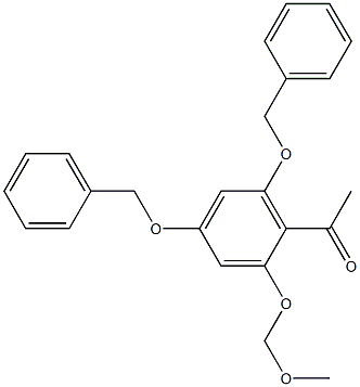 Ethanone, 1-[2-(methoxymethoxy)-4,6-bis(phenylmethoxy)phenyl]- Struktur