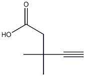 4-Pentynoic acid,3,3-dimethyl- Struktur