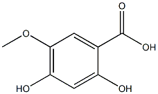 Benzoic acid, 2,4-dihydroxy-5-methoxy- Struktur