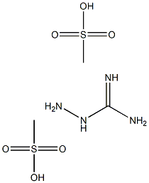 Hydrazinecarboximidamide, dimethanesulfonate Struktur