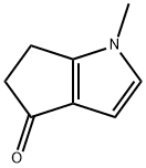 1-methyl-1H,4H,5H,6H-cyclopenta[b]pyrrol-4-one Struktur