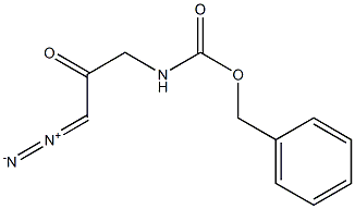 Carbamic acid, (3-diazo-2-oxopropyl)-, phenylmethyl ester Struktur