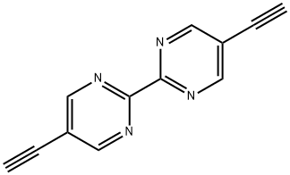 2,2'-Bipyrimidine, 5,5'-diethynyl- Struktur