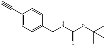 tert-Butyl 4-ethynylbenzylcarbamate Struktur