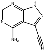 4-Amino-3-cyanopyrazolo[3,4-d]pyrimidine Struktur