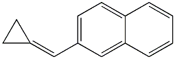 Naphthalene, 2-(cyclopropylidenemethyl)- Struktur