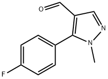 5-(4-fluorophenyl)-1-methyl-1H-pyrazole-4-carbaldehyde Struktur