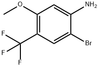 2-BROMO-5-METHOXY-4-(TRIFLUOROMETHYL)ANILINE Struktur