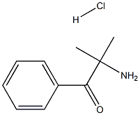 2-Amino-2-Methyl-1-Phenylpropan-1-One Hydrochloride Struktur