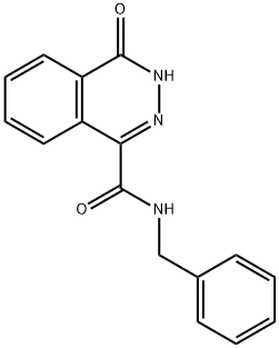 N-benzyl-4-oxo-3H-phthalazine-1-carboxamide Struktur