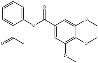 Benzoicacid, 3,4,5-trimethoxy-, 2-acetylphenyl ester Struktur