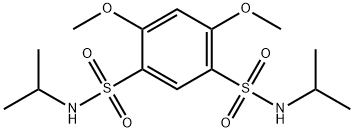 4,6-dimethoxy-N,N'-di(propan-2-yl)benzene-1,3-disulfonamide Struktur