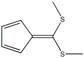 1,3-Cyclopentadiene, 5-[bis(methylthio)methylene]- Struktur