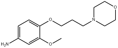 3-Methoxy-4-(3-morpholin-4-yl-propoxy)-phenylamine Struktur