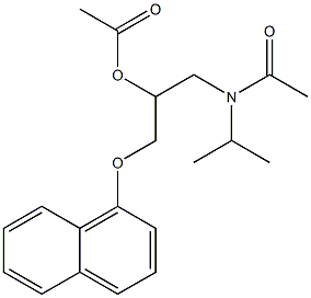 Acetamide, N-(2-(acetyloxy)-3-(1-naphthalenyloxy)propyl)-N-(1-methylethyl)-