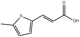 2-Propenoic acid, 3-(5-methyl-2-thienyl)-, (E)- Struktur