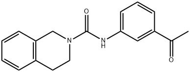 N-(3-acetylphenyl)-3,4-dihydroisoquinoline-2(1H)-carboxamide Struktur