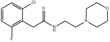 2-(2-chloro-6-fluorophenyl)-N-(2-morpholin-4-ylethyl)acetamide Struktur