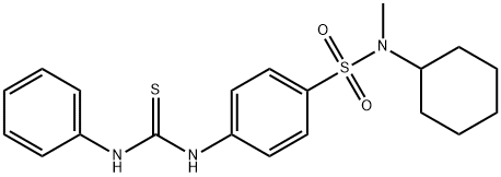 4-[(anilinocarbonothioyl)amino]-N-cyclohexyl-N-methylbenzenesulfonamide Struktur