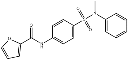 N-(4-{[methyl(phenyl)amino]sulfonyl}phenyl)-2-furamide Struktur