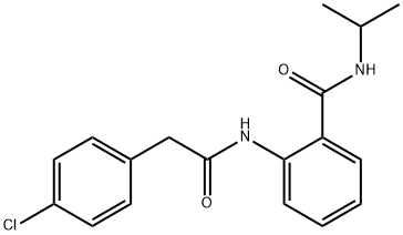 2-{[(4-chlorophenyl)acetyl]amino}-N-(propan-2-yl)benzamide Struktur