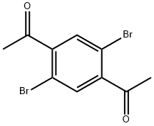 1,1'-(2,5-dibromo-1,4-phenylene)diethanone Struktur