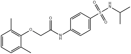 2-(2,6-dimethylphenoxy)-N-[4-(propan-2-ylsulfamoyl)phenyl]acetamide Structure