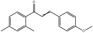 (2E)-1-(2,4-ジメチルフェニル)-3-(4-メトキシフェニル)プロプ-2-エン-1-オン 化學(xué)構(gòu)造式