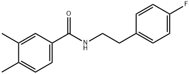 N-[2-(4-fluorophenyl)ethyl]-3,4-dimethylbenzamide Struktur