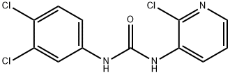 1-(2-chloropyridin-3-yl)-3-(3,4-dichlorophenyl)urea Struktur