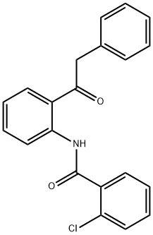 2-chloro-N-[2-(phenylacetyl)phenyl]benzamide Struktur