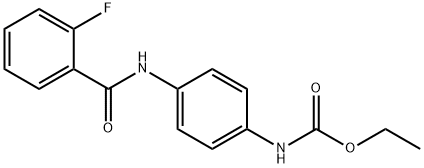 ethyl (4-{[(2-fluorophenyl)carbonyl]amino}phenyl)carbamate Struktur