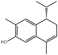 2-Naphthalenol, 5,6-dihydro-3,8-dimethyl-5-(1-methylethyl)-, (5S)- Struktur