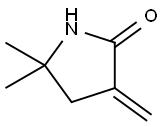 5,5-dimethyl-3-methylidenepyrrolidin-2-one Struktur