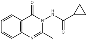 N-(2-methyl-4-oxoquinazolin-3-yl)cyclopropanecarboxamide Struktur