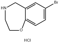 7-bromo-2,3,4,5-tetrahydro-1,4-benzoxazepine hydrochloride Struktur