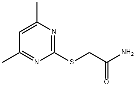 2-(4,6-dimethylpyrimidin-2-yl)sulfanylacetamide Struktur