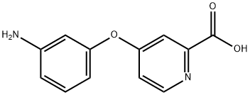 4-(3-Amino-phenoxy)-pyridine-2-carboxylic acid Struktur