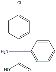 Benzeneacetic acid, a-amino-4-chloro-a-phenyl- Struktur