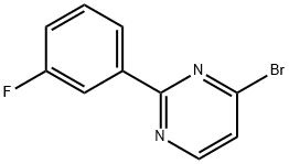 4-BROMO-2-(3-FLUOROPHENYL)PYRIMIDINE Struktur