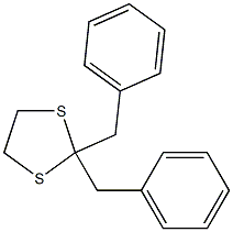 1,3-Dithiolane,2,2-bis(phenylmethyl)- Struktur